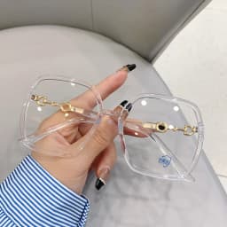 Women New Oversized Square Eyeglasses Anti Blue Myopia Glasses for Men Gafas Myopia 0 To -4.0 Plastic Myopia Glasses