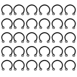 30PCS/Lot Surgical Steel Nose Rings Hoop Nostril Nariz Piercing Septum Ring Horseshoe Fake Tragus Earring Body Jewelry Gift