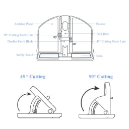 Bevel Cutter 90° Plane Cutter DIY Photo Frame Cutter 45° Bevel Cutting Model Building Making Tools Panel Cutting Supplies