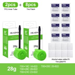 Ultralight Bike Inner Tube 700C 18 23 25 28 Road Bicycle TPU Tire 65mm Length French Valve Super Light Tube