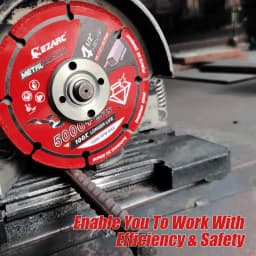 EZARC Diamond Cutting Wheel 3X3/8 Inch & 4-1/2X7/8 Inch for Metal,Cut Off Wheel with 5000+ Cuts on Rebar,Steel,Iron and INOX