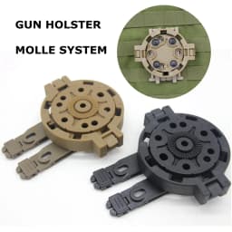 Gun Holster Molle Quick Disconnect Kit 360 Degree Angles Platform Holster Adapter for Glock 17 19 22 23