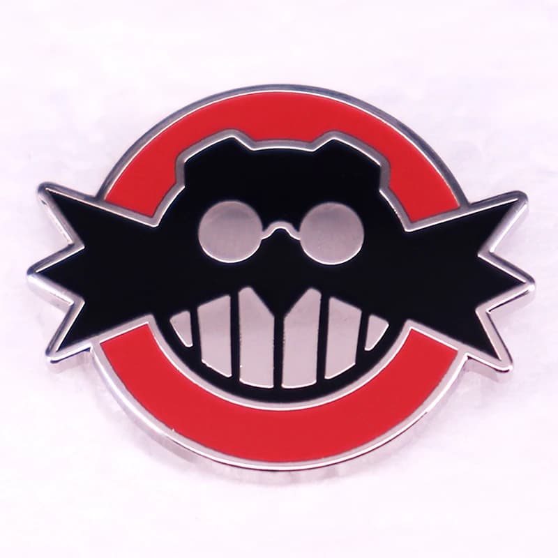 Game Villain Evil Dr Eggs Man Enamel Pin Brooch Player Gift Badge