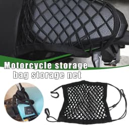 Motorcycle Helmet Storage Trunk Bag Cargo Bike Scooter Luggage Net Helmet Mesh Fuel Tank Storage Rubber Band Sorting Net