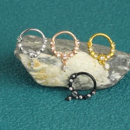 1PCS Moon Planet Septum Hoop Clicker Dangle Nose Ring Star Helix Hoop Earring Cartilage Jewelry Nose Ring Hoop Septum Piercing