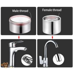 2Pcs/Lot M22 to M20 M18 M28 Thread Stainless Steel Connectors Faucet Joints Kitchen Water Tap Adapter Water Purifier Accessories