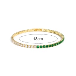 Geometric CZ Bezel Tennis Bracelets For Women Girl Classic Fashion High Quality 5A Cubic Zirconia Jewelry