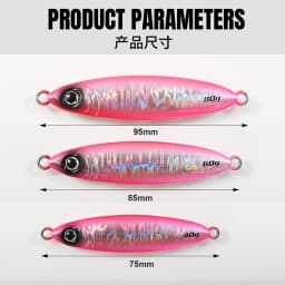 JIGGING PRO 40g 60g 80g Slow Jig Shore Jigging Lure Sea Fishing Bait Glow Slow Fall Fishing Lure