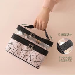 Double portable large capacity makeup bag Korean version Ringer travel multifunctional toiletry bag portable storage bag