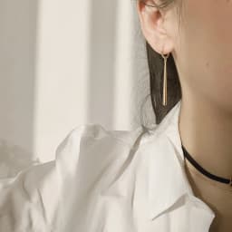 ANENJERY Silver Color Long Strip Hoop Earrings for Women French Gold Silver Waterdrop Earrings Jewelry 2022 New
