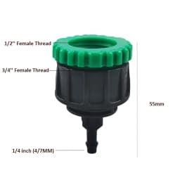 Female 1/2 3/4 To 1/4"  Garden Tap Y Water Splitter Irrigation 4/7 Hose Splitter Watering