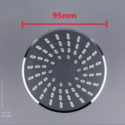 High-pressure Shower Head Sprayer Adjustable Rainfall Wall-Mounted Chrome ABS Plastic Shower Heads Bathroom Fixture Accessories