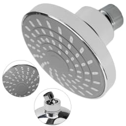 High-pressure Shower Head Sprayer Adjustable Rainfall Wall-Mounted Chrome ABS Plastic Shower Heads Bathroom Fixture Accessories
