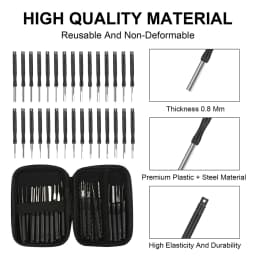 30pcs/set Car Terminal Removal Tool Kit Automobile Disassembly Tools Electrical Wiring Crimp Connector Pin Extractor Set Key Box