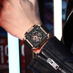 CRRJU Men's Sports Chronograph Wrist Watch For Men Army Silicone Strap Square Quartz Stop Watch Clock Man Relogios Masculino