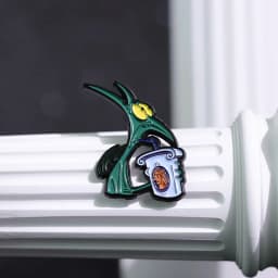 Hercules Panic Drinking Soda Enamel Pins Custom Brooches Lapel Badges Cartoon Animal Jewelry Gift for Kids Friends