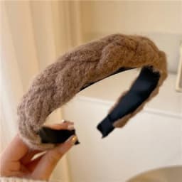 Fashion Vintage Elastic Hair Band Lattice Print Sponge Headband Womens Girl Wide Side Hairband Hair Hoop Female Hair Accessories