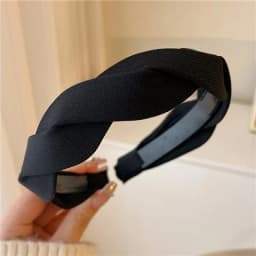 Fashion Vintage Elastic Hair Band Lattice Print Sponge Headband Womens Girl Wide Side Hairband Hair Hoop Female Hair Accessories
