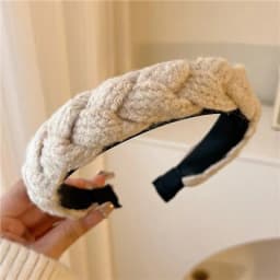 Fashion Vintage Elastic Hair Band Lattice Print Sponge Headband Womens Girl Wide Side Hairband Hair Hoop Female Hair Accessories