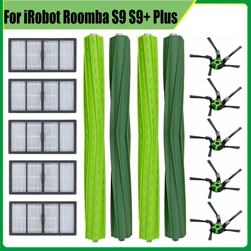 High Quality Main Roll Side Brush Dust Bag For IRobot Roomba S9 9150 S9+ Plus Robot Vacuum Cleaner Parts HEPA Filter Accessories