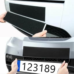 New Unique Frameless License Plate Holder Harmless Polyester Adhesive Number Plate Holder Durable Number Car Accessories 2023