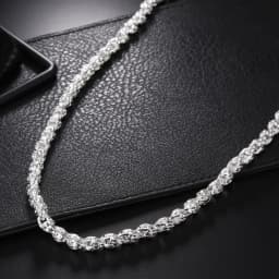 Hot 925 Sterling Silver 5MM Faucet Chain 20-24Inch Necklace For Woman Man Fashion Wedding party Jewelry noble Christmas gifts