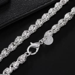 Hot 925 Sterling Silver 5MM Faucet Chain 20-24Inch Necklace For Woman Man Fashion Wedding party Jewelry noble Christmas gifts