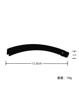 Women Elegant Matt Color Banana Claw Clips Matt Color Plastic Hair Barrettes Simple Solid Hair Clips Black Brown Ponytail Holder