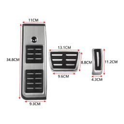 For Audi A4 B9 A5 F5 2016-2019 Sedan Avant LHD Sport Automatic High Quality Stainless Steel Fuel Brake Footrest Pedal Cover