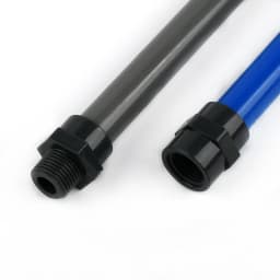 Dark Grey Female/Male Thread Industrial Grade PVC Accessory Garden Irrigation Water Pipe Connectors Aquarium Adapter Tube Joints