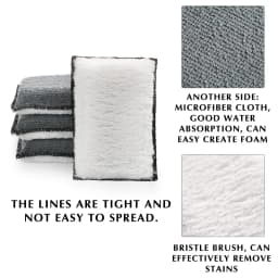 1-5Pcs Double Side Car Interior Scrubbing Sponge for Leather Interior Car Wash Pad No Scratch Car Microfiber Scrubbing Sponge