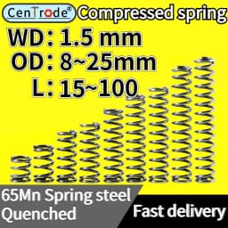 Wire Diameter 1.5mm Outer Diameter 8-25mm Length 15mm-100mm Return Spring Spot Goods Telescopic Spring Compressed Spring