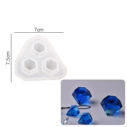 Big 3D Diamond Silicone Mold Soft Clear Mold UV Resin Mould Kawaii Craft Supplies Silicone Mold High Quality Jewellery Mold