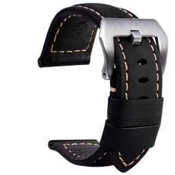 For Panerai genuine Cowhide Frosted leather watchband 22 24mm 26mm strap black khaki Dark brown PAM111 441 Wrist strap Bracelet