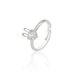 Hot Selling Fashion Jewellery Women's Ring Cute Rabbit Animal Rings Opening Adjustable Metal Ring 2021 New Pink Jewelry Gift