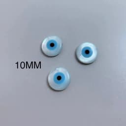 10Pcs/Pack Evil Eye Natural Pearl Shell Beads For Bracelet Necklace diy Jewelry Making Accessories 4/5/6/8/10/12/15mm