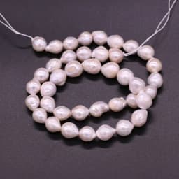 Natural Freshwater Nucleated Pearl Beads for DIY Necklace Bracelet Jewelry Making 9-10mm Cultured Keshi Pearls Beads Wholesale