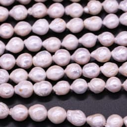Natural Freshwater Nucleated Pearl Beads for DIY Necklace Bracelet Jewelry Making 9-10mm Cultured Keshi Pearls Beads Wholesale