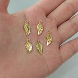 (583)10PCS 16x7MM 24K Champagne Gold Color Plated Brass Angel Wings Charms High Quality Diy Jewelry Accessories