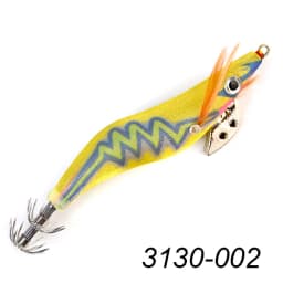 FTK Squid Jig Sea Fishing Lure 8g 12g 15g 19g Squid Hook Wood Shrimp Baits 3D Eyes Luminous Lures Hard Baits 2.0#-3.5#