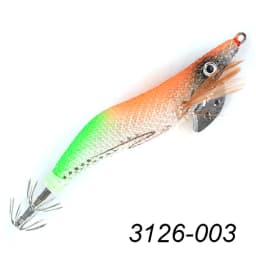 FTK Squid Jig Sea Fishing Lure 8g 12g 15g 19g Squid Hook Wood Shrimp Baits 3D Eyes Luminous Lures Hard Baits 2.0#-3.5#