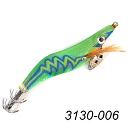FTK Squid Jig Sea Fishing Lure 8g 12g 15g 19g Squid Hook Wood Shrimp Baits 3D Eyes Luminous Lures Hard Baits 2.0#-3.5#