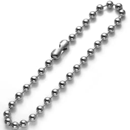 Custom Size 7-40inch 8mm/10mm/12mm Cool Gold Color 316L Stainless Steel Ball Link Chain Necklace Party Gift for Women Men