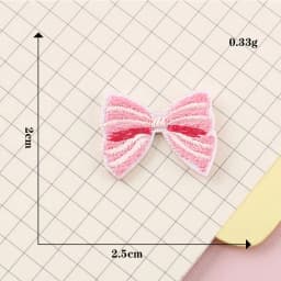 Self-adhesive Cartoon Bow Star Embroidery Iron-on Patches for clothing Sew Iron on Clothes Shoes phone case fabric Sticker DIY
