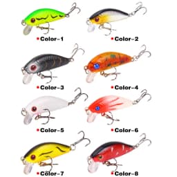 1PCS Minnow Fishing Lure 50mm4.2g Topwater Hard Bait Wobbler Jig Bait Crank Bait Carp Striped Bass Pesca Fishing Tackle SwimBait
