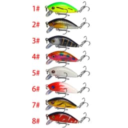 1PCS Minnow Fishing Lure 50mm4.2g Topwater Hard Bait Wobbler Jig Bait Crank Bait Carp Striped Bass Pesca Fishing Tackle SwimBait
