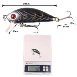 1PCS Minnow Fishing Lure 50mm4.2g Topwater Hard Bait Wobbler Jig Bait Crank Bait Carp Striped Bass Pesca Fishing Tackle SwimBait