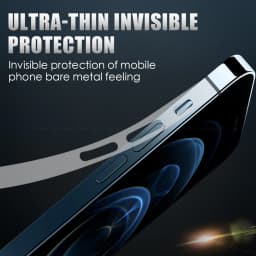 Side Hydrogel Protective Frame Film Matte Clear Anti-Scratch Phone Border Sticker For iPhone 16 15 14 Plus 13 12 mini Pro Max