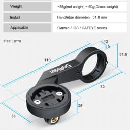 Sorider S1 Bike Computer Mount MTB Road Bike GPS Holder Stand For Garmin Edge130 520 820 530 1000 IGPSPORT Bryton Cycling Parts