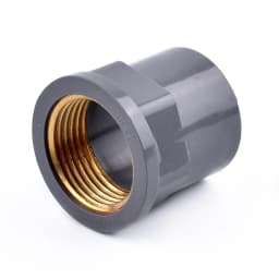 1-3Pcs 20~32mm To 1/2~1 Inch Grey PVC Copper Female Thread Pipe Socket Straight Garden Irrigation Water Supply Tube Joints